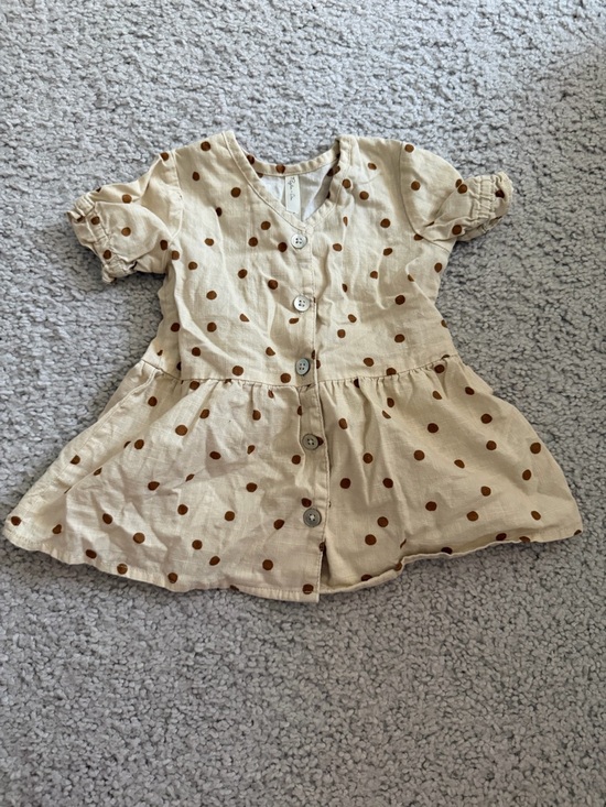 Rylee + Cru Other - Rylee + Cru Polka Dot Top 3-6M Neutral Cotton Baby Girl Boutique